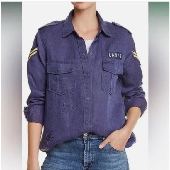 Rails Navy Button Down Shirt - Picture 7 of 8